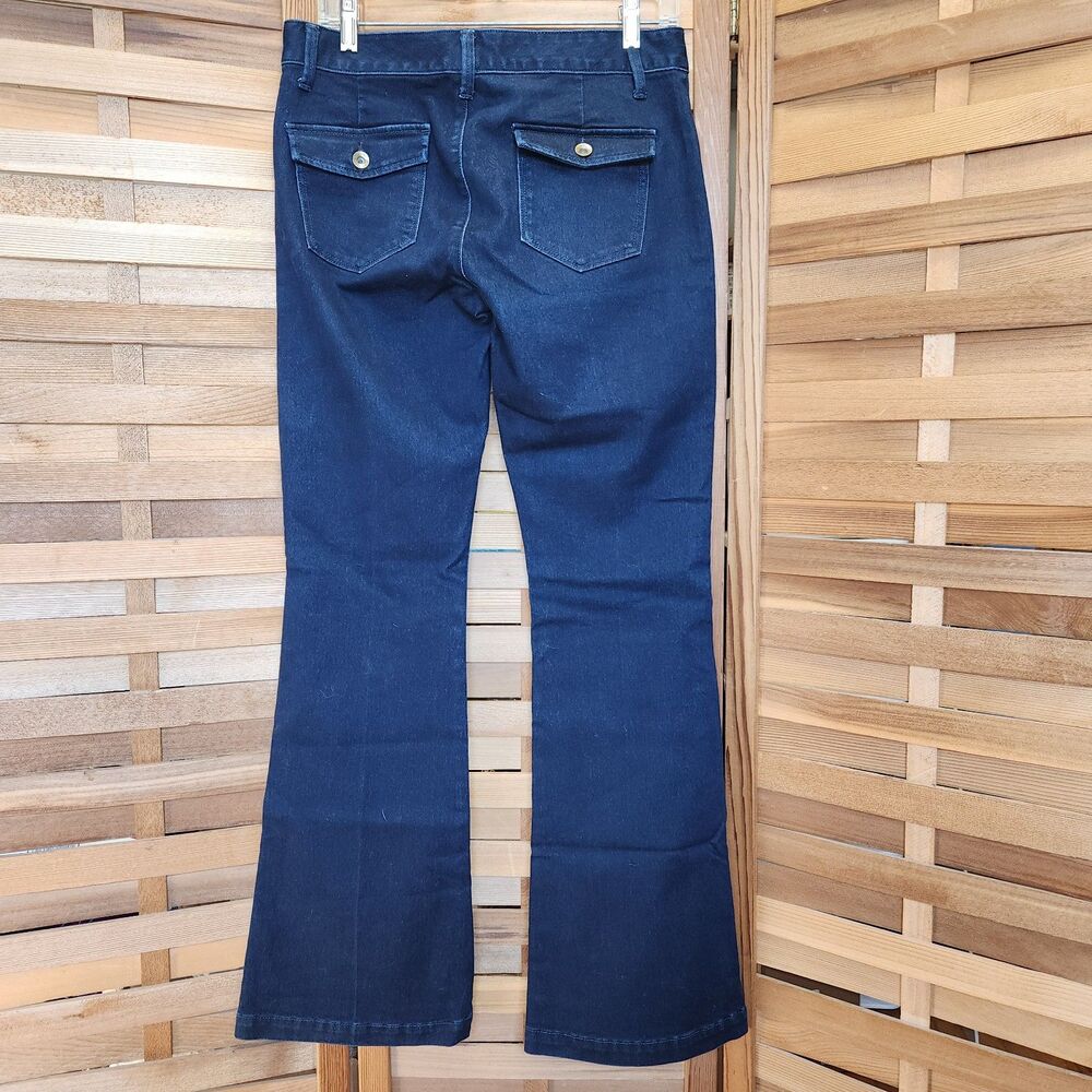 Banana Republic Dark Blue Flare Jeans Women Size 29 - Picture 2 of 11